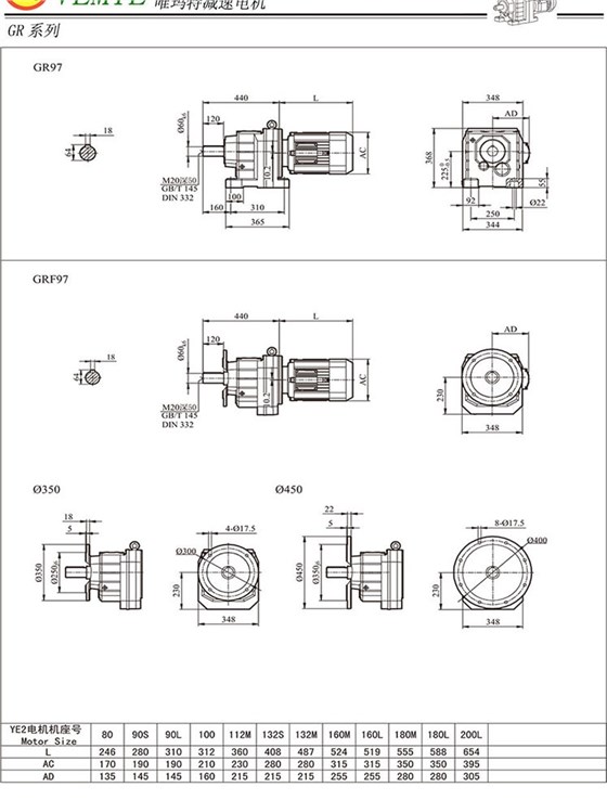 TR98齿轮减速机图纸