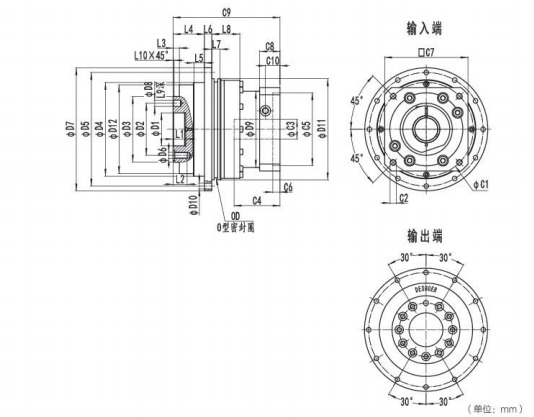 <b>NDV140系列精密行星减速器型号与尺寸图纸</b>
