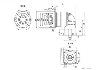 NDR090系列精密行星减速器型号尺寸与图纸