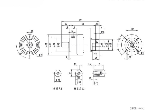 <b>NE205系列精密行星减速机型号尺寸与图纸大全</b>