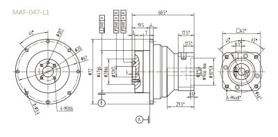 MAF047L1系列行星减速机型号_参数_图纸
