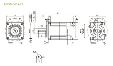 MPVB060AL2精密行星减速机型号_尺寸_图纸_参数