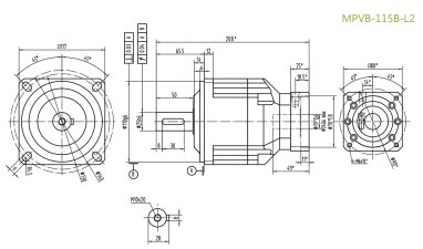 MPVB115BL2P0精密行星减速器的定制与安装