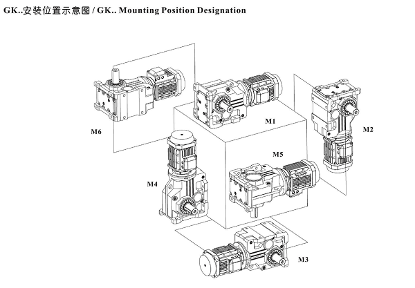 K187电机减速机安装尺寸图纸