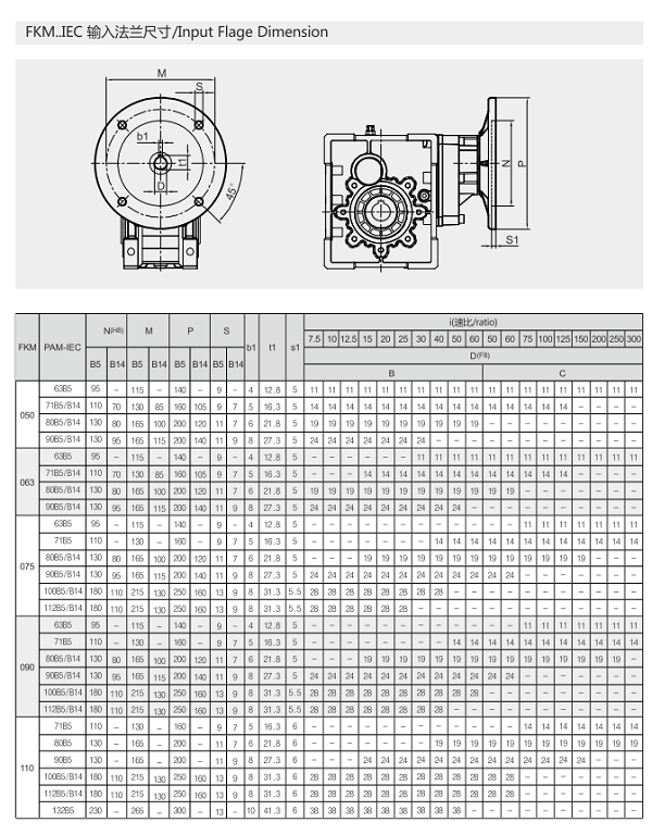 FKM063减速机图纸
