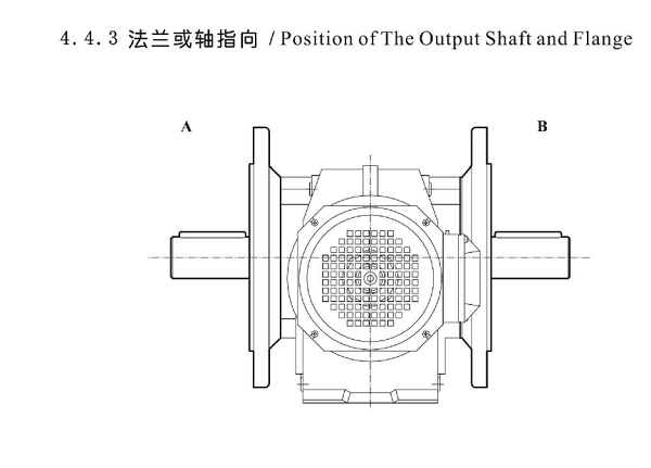 法兰或者是轴的输出方向问题 法兰或者是轴的输出方向问题