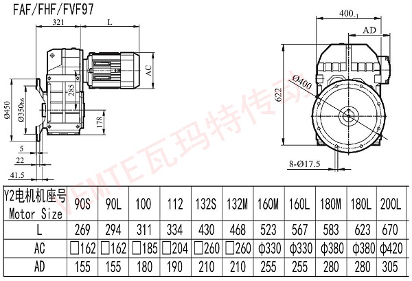 FAF FHF FVF97减速机图纸