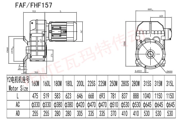 FAF FHF157减速机图纸